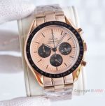 Replica Omega Speedmaster Moonwatch Rose Gold Moonshine Gold 43mm